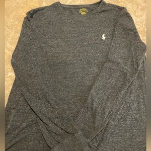 Men’s Size Medium POLO by Ralph Lauren Long Sleeved T-Shirt Dark Heathered Grey